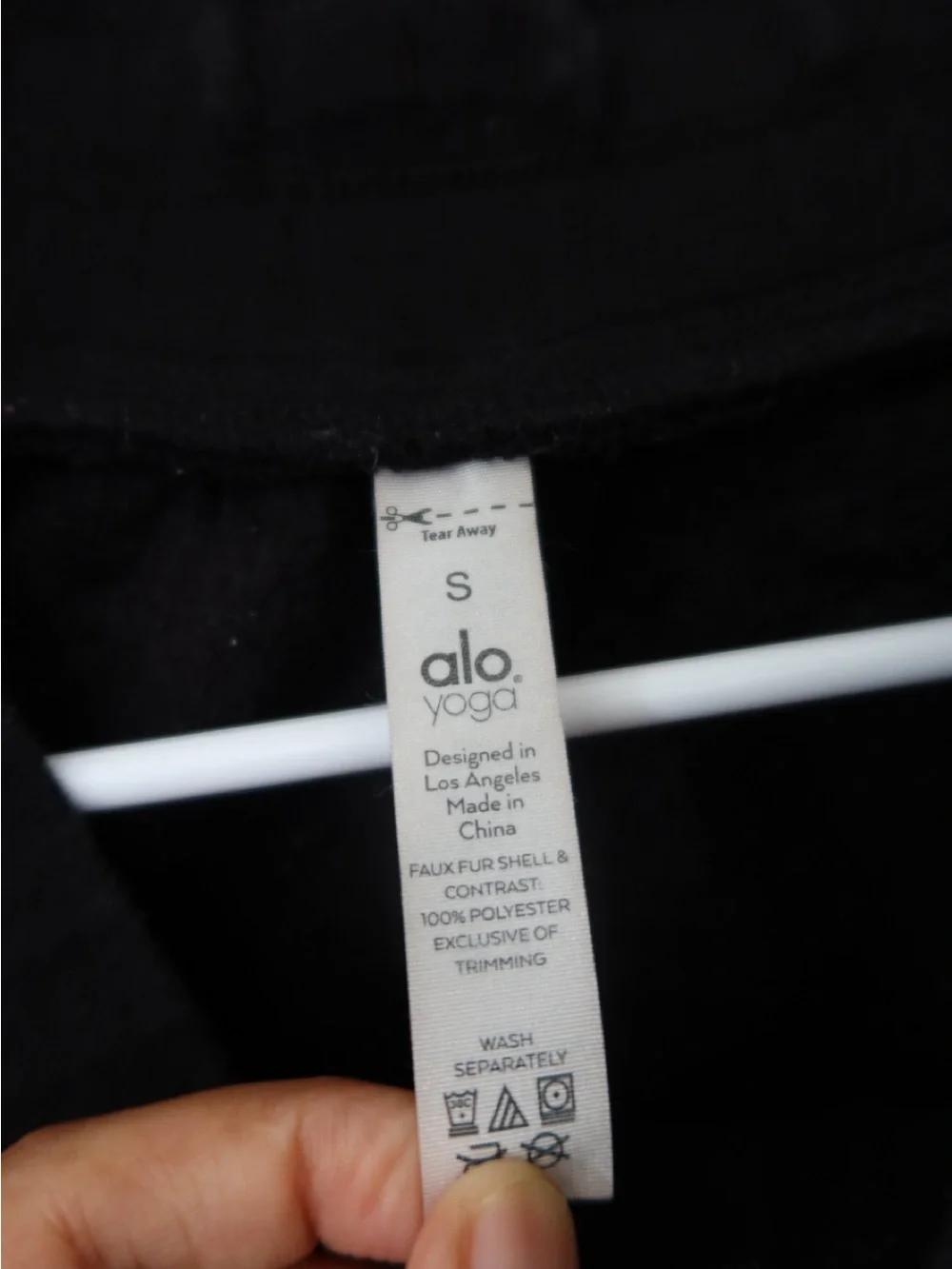 ALO Yoga Black Sherpa Cargo Joggers